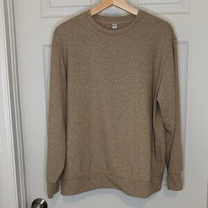 Uniqlo Soft Knitted Fleece T-Shirt | Long Sleeve